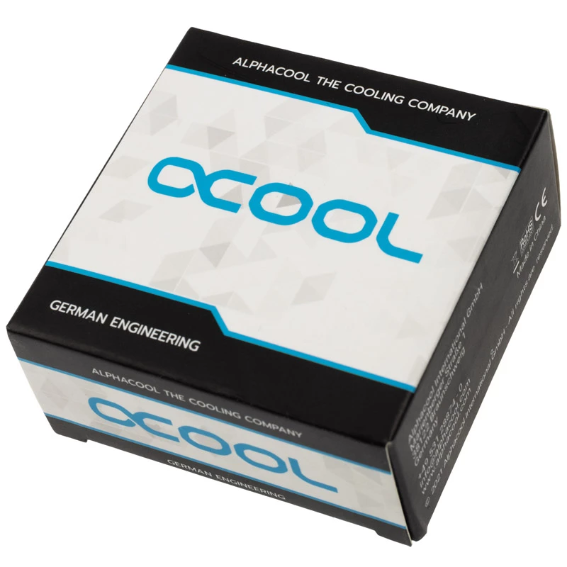 Alphacool 17471 Eiszapfen PRO 13 mm HardTube Anschluss G1/4, Messing, 22 mm Durchmesser, 20 mm Höhe, Deep Black
