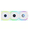 Lian Li UNI FAN SL Wireless 120 ARGB PWM Gehäuselüfter, 120 mm, 3er-Pack inkl. Controller, weiß