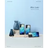Handyhülle iKins für Samsung Galaxy S21+ – schützende Rückabdeckung, blue lake Schwarz