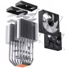 Jonsbo CR-1400 DV2 CPU-Kühler, ARGB, 2 x 92 mm, Schwarz