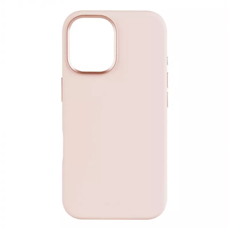 Backcover FIXED für Apple iPhone 16 Liquid Silicone Pink mit MagFlow schlanke Schutzhülle