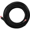 Goobay CAT 6 Outdoor-Patchkabel, U/UTP, Schwarz, 10 m - Kupfermaterial, PE-Außenmantel (55432)