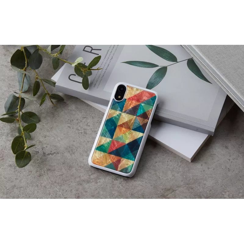 iKins Mosaic Hülle in Weiß für iPhone XR, K1713H
