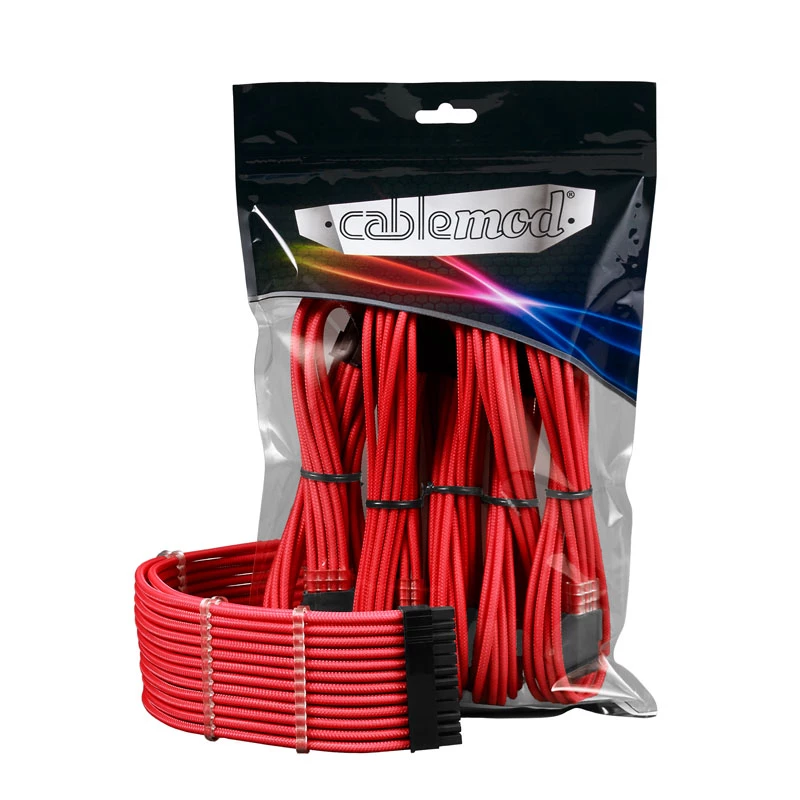 CableMod PRO ModMesh 12VHPWR Kabelverlängerungsset — rot