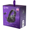 Lorgar Noah 702 (LRG-GHS702) kabelloses Gaming-Headset, Bluetooth 5.3, USB-Empfänger, 3,5 mm AUX, 40-mm-Treiber, 1000 mAh, RGB, Schwarz