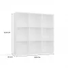 MALAX 3x3 H Weiß SHELVING UNIT