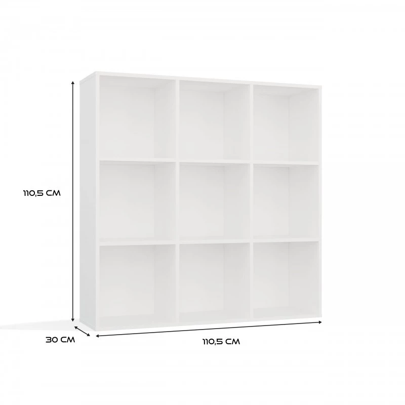 MALAX 3x3 H Weiß SHELVING UNIT