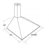 AKPO WK-5 Soft 60 Kamin-Dunstabzugshaube, 60 cm, LED, weiß