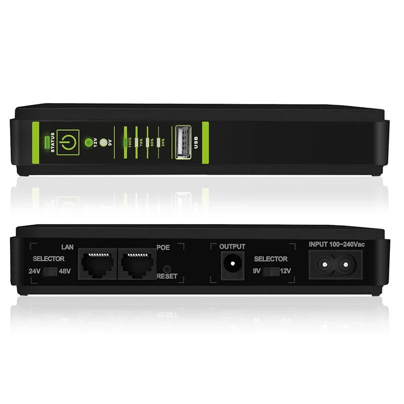 Tecnoware ERA PLUS DC FGCERAPLDC252 DC-USV, 9/12 V DC, PoE 24/48 V DC, USB 5 V DC, 8800 mAh