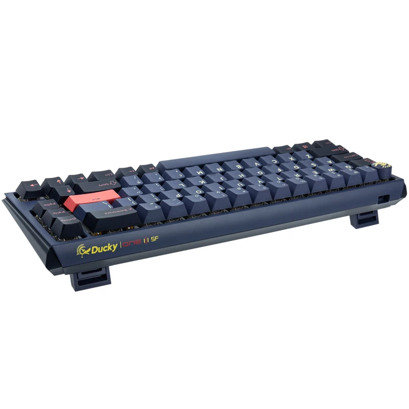 Ducky One 3 SF Tastatur, Gaming, USB, QWERTY, Englisch, Blau