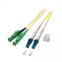 EFB Elektronik Glasfaser-LWL-Verbindungskabel [1x E2000®/APC 8°-Stecker - 1x LC-Stecker] 9/125µ Singlemode OS2 2 m EFB Elektronik (O0937.2)