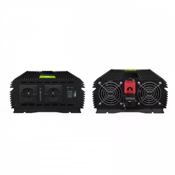 Power inverter Green Cell INVGC12 Auto 3000 W Schwarz