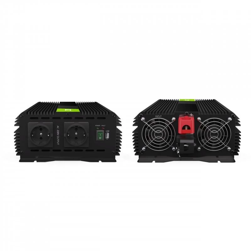 Power inverter Green Cell INVGC12 Auto 3000 W Schwarz