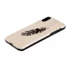 Smartphone-Hülle man and wood für iPhone XS Max Indian Schwarz