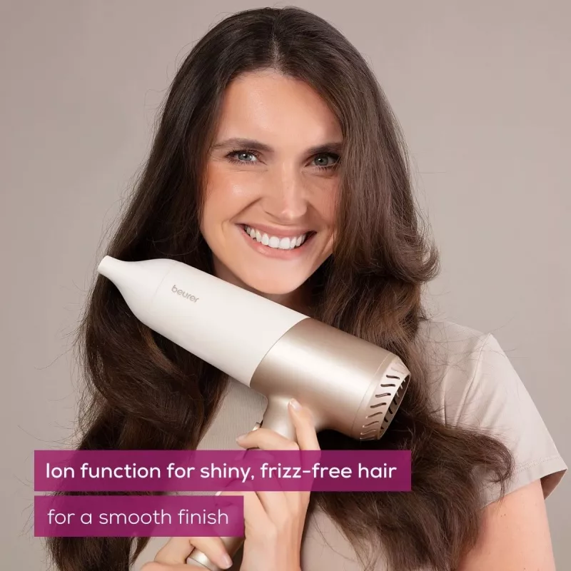 Beurer HC 70 ICONIC Pro Haartrockner, 2100 W, Ionen, 3 Wärme- / 2 Geschwindigkeitsstufen, gold
