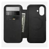 Folio-Handyhülle Nomad Modern Leather Folio für Apple, geeignet für Bildschirme bis 16 cm (6,3 Zoll), Schwarz