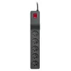 Stromverlängerung Lestar 3 m innen schwarz mit Ein-/Ausschalter und Kontrollleuchte, 230 V AC, 10 A