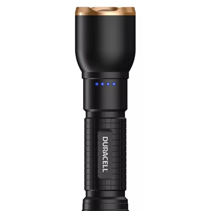 Taschenlampe Duracell DF2500R — schwarz, wiederaufladbare Handlampe