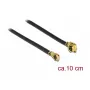 Delock 89647 Antennenkabel, MHF zu MHF 4, 10 cm, Schwarz