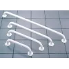 Bad-Haltegriff Mobilex 40 cm Metall-Handlauf, weiß, wandmontiert, 120 kg Tragkraft