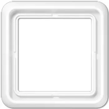 Wandmontierte elektrische Schalter-Steckdosen-Abdeckung JUNG CD 581 WU WW, weiß, IP44