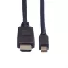 ROLINE Videokabel - Mini DisplayPort (M) auf HDMI (M)
