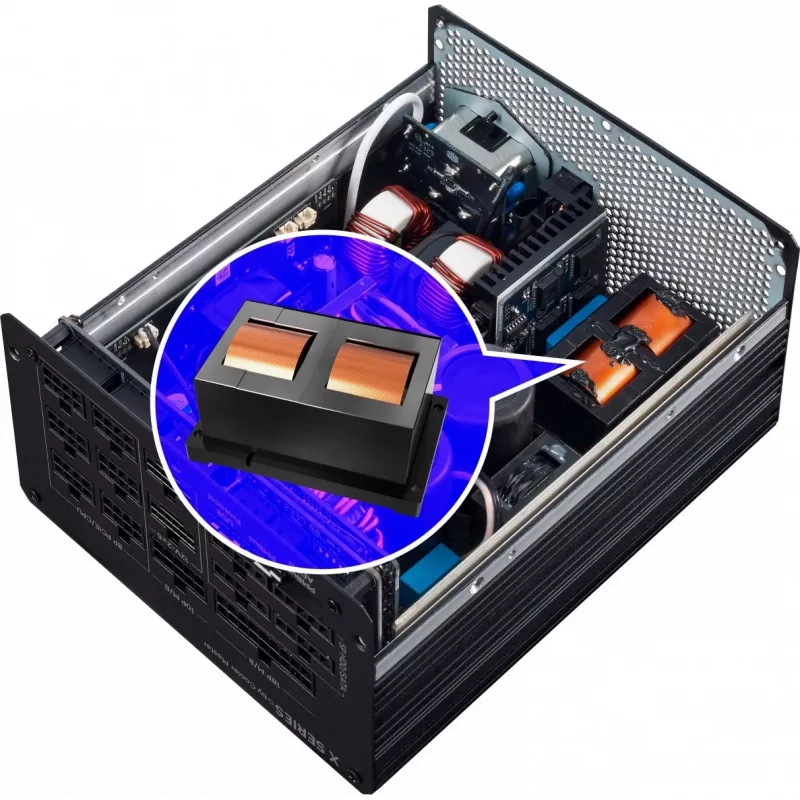 Netzteil Cooler Master X Mighty Platinum 2000W 230V, ATX 24-polig, 80 PLUS Platinum, schwarz, 12 cm Lüfter