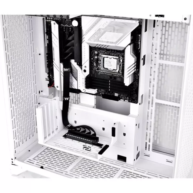 Thermaltake PCI-E 4.0 Dual-90-Grad-Riser-Kabel, 40 cm, Schwarz