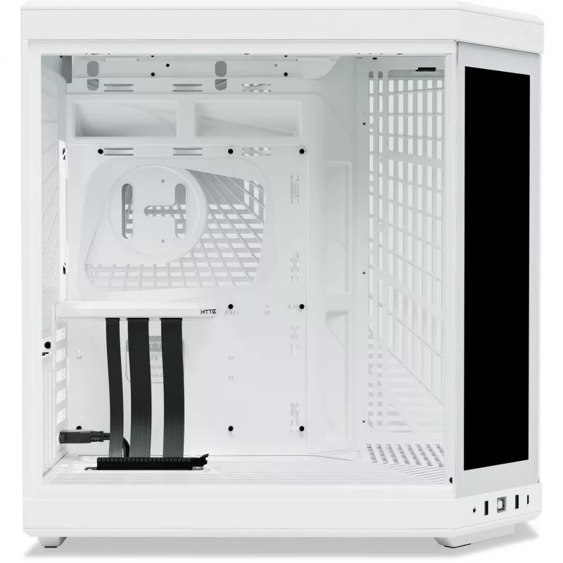 Y70 Touch Infinite, Tower-Gehäuse Weiß, gehärtetes Glas x 2