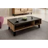 Cama LOTTA 110 Couchtisch Wotan-Eiche/mat schwarz