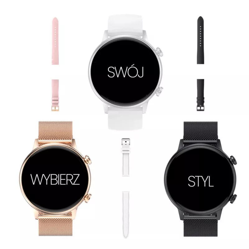 Smartwatch Manta Alexa Mini SWU502BK Schwarz