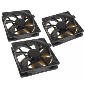 Gehäuselüfter NoiseBlocker BlackSilentPro PLPS 120 mm, 1500 U/min, 100 m³/h, 4,5 V, schwarz