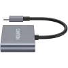 USB-C 3-in-1 Hub CANYON DS-3 Dunkelgrau – USB-C auf USB-A + HDMI + PD-Durchschleifung