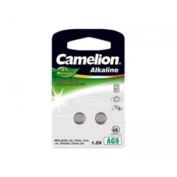Knopfzelle CAMELION AG9 (Alkaline) – 2 Stück für kleine Elektronik, Modell 12050209