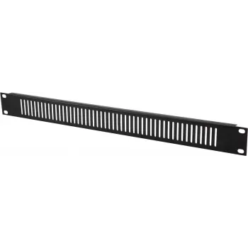Frontblende Omnitronic ZL-19 sw 1HE – 1U, schwarze Frontblende für 19-Zoll-Rack