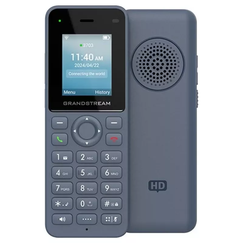 Grandstream Networks WP8256 IP-Telefon Anthrazit 3 Leitungen LCD Wi-Fi