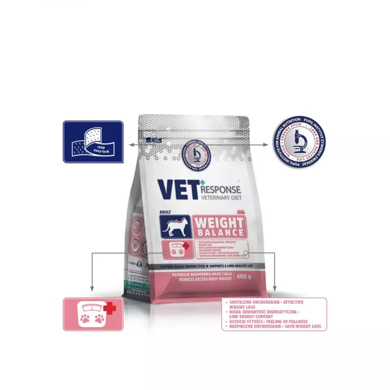 VET RESPONSE Gewicht balance - Trockenfutter für Katzen - 400g