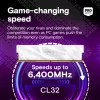 Crucial Pro OC 32GB (2x16GB) DDR5 PC5-48000C32 6400MHz Dual Channel Kit - White