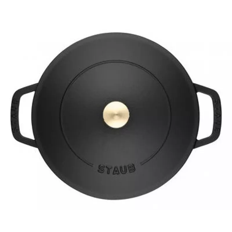 Staub Chistera 40511-472-0 Bräter 28 cm, rund, Gusseisen, 3,7 l, schwarz