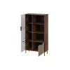 Bücherregal Cama Meble ALMERA Cama 4, Nussbaum/Cashmere, 90×42×165 cm