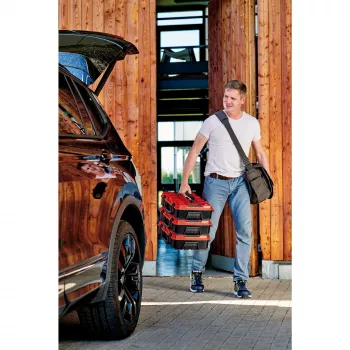 Werkzeugkoffer Einhell E-Case S-F Schwarz Rot
