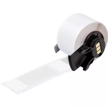 Brady, M6-21-427, Vinyl, selbstlaminierend, Weiß/Transparent, matt, 25.40 x 19.05(63.50) mm, für Kabeldurchmesser von 6.70 - 14.20 mm, permanent (100 Stk.) (174236)