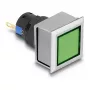 Delock 22056 16 mm Kunststoff-Signallampe, Lötversion, viereckig, grün