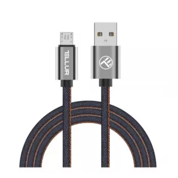 USB-auf-Micro-USB-Datenkabel Tellur 1 m Denim