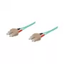 Patchkabel LWL Duplex OM3 (Multimode, 50/125) SC/SC, LSZH, umschaltbare Polarität, 1 m, Good Connections®