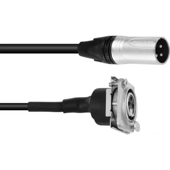 XLR-Patchkabel PSSO 1 m — XLR-Stecker auf XLR-Buchse, schwarz