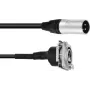 XLR-Patchkabel PSSO 1 m — XLR-Stecker auf XLR-Buchse, schwarz