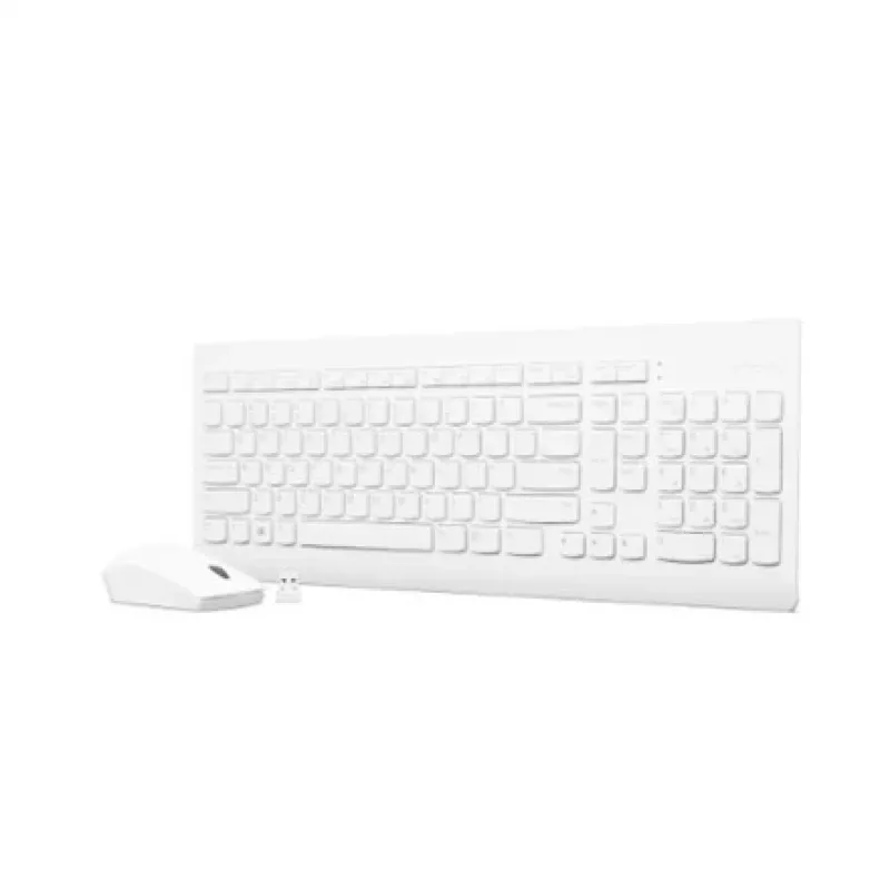 Lenovo GX30W75336 510 kabelloses Tastatur-Maus-Set, 2,4 GHz Nano-USB, weiß