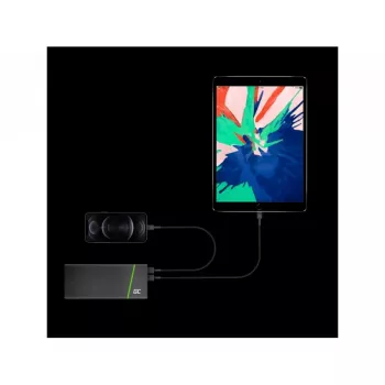 Lightning-Kabel Green Cell KABGC18 — 2 m, Lightning auf USB-A, schwarz