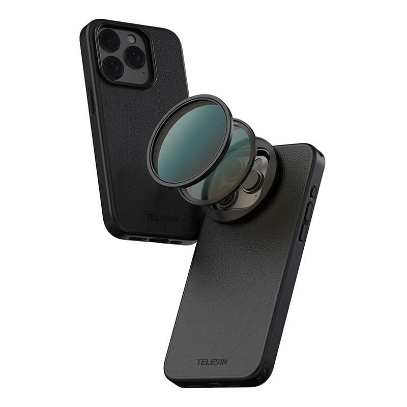 Telesin Magnetfilter-Rahmenhülle für iPhone 15 Pro